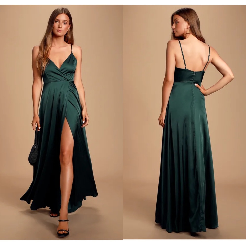 Lulu’s Emerald Green Bridesmaid Dress NEW WITH TAGS & still on website